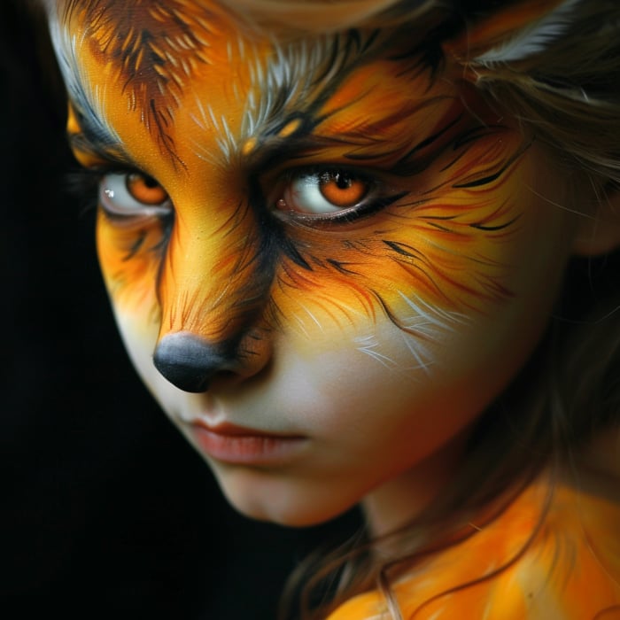 facepainting fox